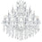 CWI Lighting Maria Theresa 33 Light Up Chandelier, Chrome