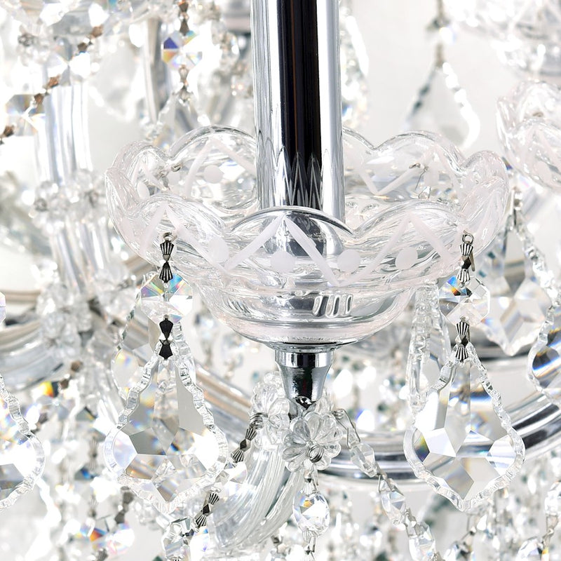 CWI Lighting Maria Theresa 33 Light Up Chandelier, Chrome