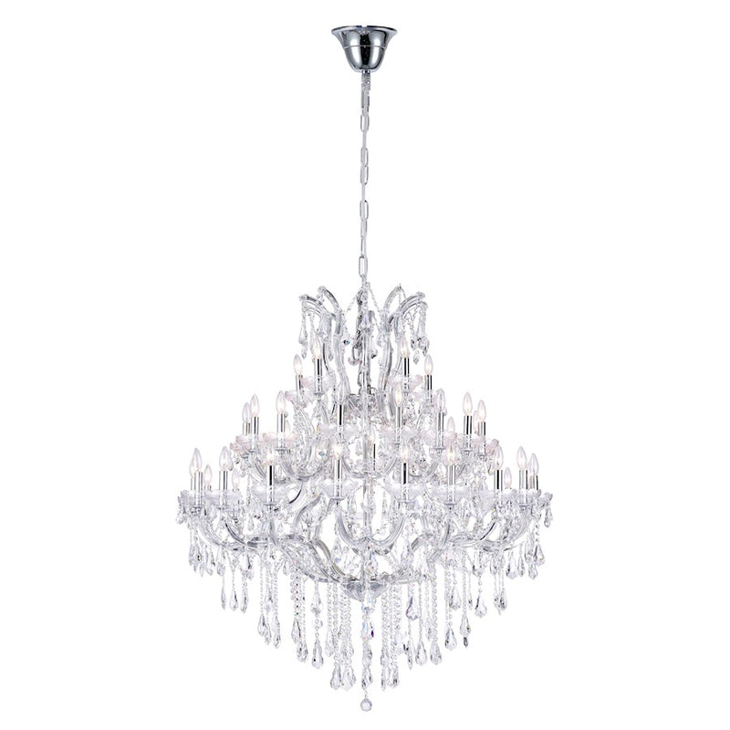 CWI Lighting Maria Theresa 41 Light Up Chandelier, Chrome