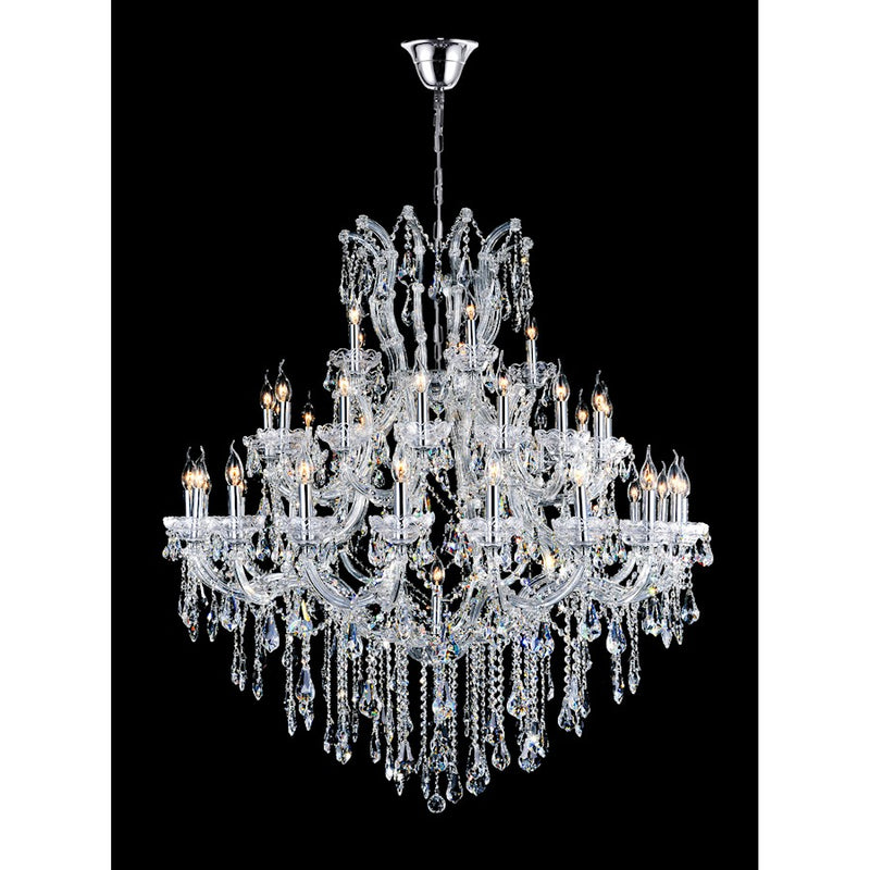 CWI Lighting Maria Theresa 41 Light Up Chandelier, Chrome
