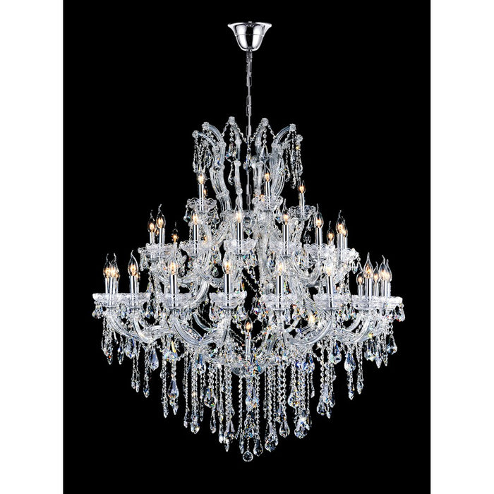 CWI Lighting Maria Theresa 41 Light Up Chandelier, Chrome