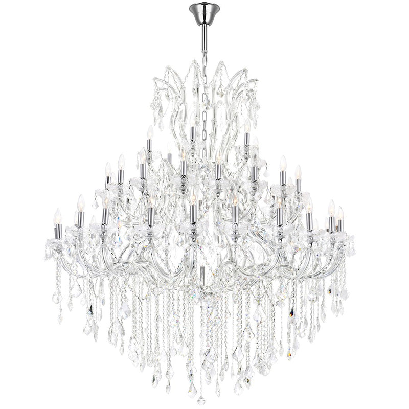 CWI Lighting Maria Theresa 49 Light Up Chandelier, Chrome