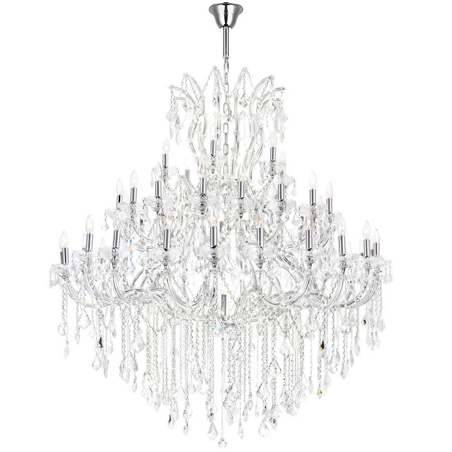 CWI Lighting Maria Theresa 49 Light Up Chandelier, Chrome - 8318P60C-49-Clear-A