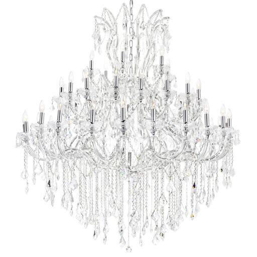 CWI Lighting Maria Theresa 49 Light Up Chandelier, Chrome