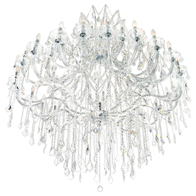 CWI Lighting Maria Theresa 49 Light Up Chandelier, Chrome