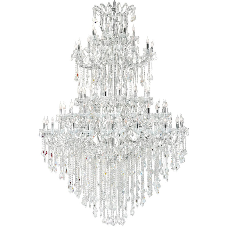 CWI Lighting Maria Theresa 84 Light Up Chandelier, Chrome