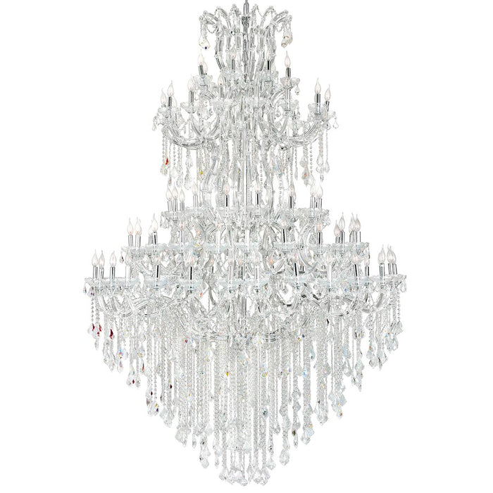 CWI Lighting Maria Theresa 84 Light Up Chandelier, Chrome