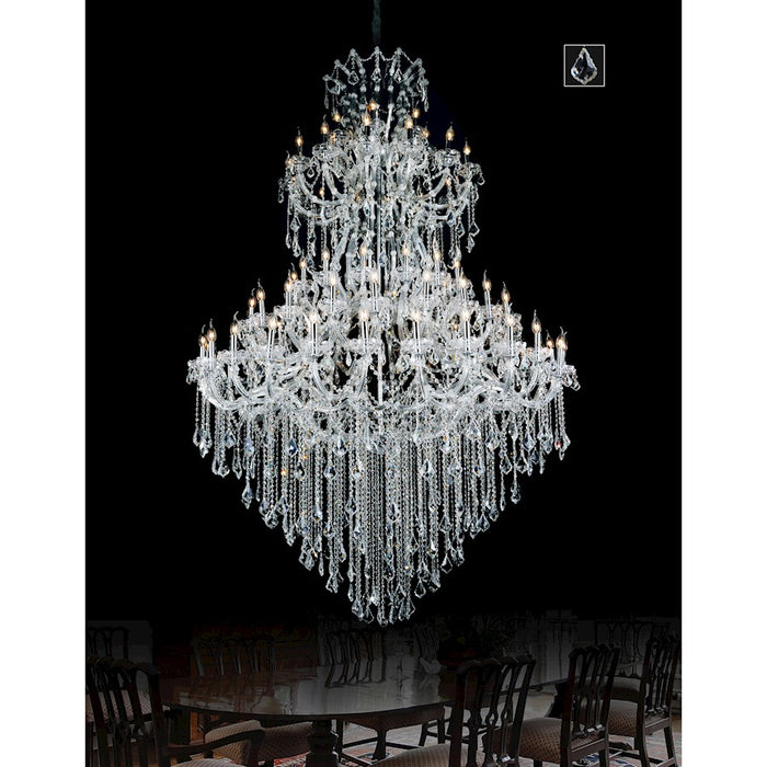 CWI Lighting Maria Theresa 84 Light Up Chandelier, Chrome