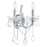 CWI Lighting Maria Theresa 12" 2 Light Wall Light, Chrome