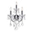 CWI Lighting Maria Theresa 3 Light Wall Light, Chrome - 8318W12C-3-Clear