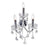 CWI Lighting Maria Theresa 3 Light Wall Light, Chrome