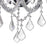 CWI Lighting Maria Theresa 3 Light Wall Light, Chrome