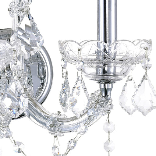 CWI Lighting Maria Theresa 5 Light Wall Light, Chrome