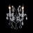 CWI Lighting Maria Theresa 2 Light Wall Light, Chrome
