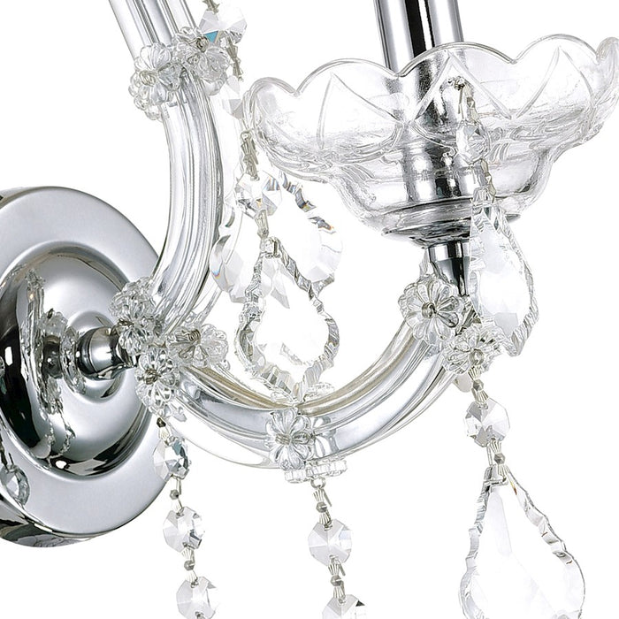 CWI Lighting Maria Theresa Wall Light, Chrome