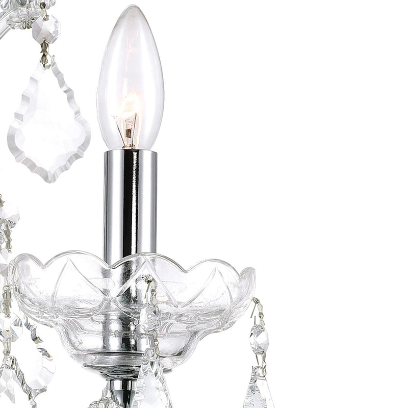 CWI Lighting Maria Theresa Wall Light, Chrome