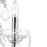 CWI Lighting Maria Theresa Wall Light, Chrome