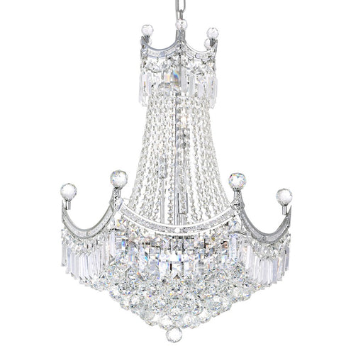 CWI Lighting Amanda 11 Light Down Chandelier, Chrome