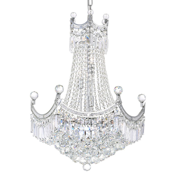 CWI Lighting Amanda 11 Light Down Chandelier, Chrome
