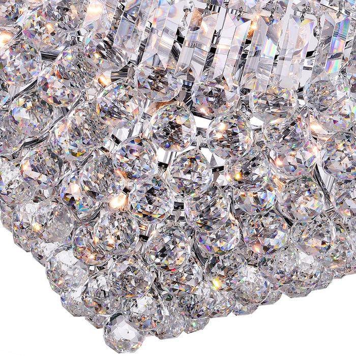 CWI Lighting Amanda 15 Light Down Chandelier, Chrome