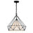 CWI Lighting Diamond 1 Light 20" Down Pendant, Black - 9600P20-1-101