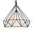 CWI Lighting Diamond 1 Light 20" Down Pendant, Black