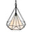 CWI Lighting Diamond 1 Light 20" Down Pendant, Black