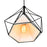 CWI Lighting Diamond 1 Light 20" Down Pendant, Black