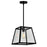 CWI Lighting Alyson 1 Light Down Mini Pendant, Black/Clear - 9601P12-1-101