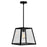 CWI Lighting Alyson 1 Light Down Mini Pendant, Black/Clear