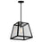 CWI Lighting Alyson 1 Light Down Mini Pendant, Black/Clear