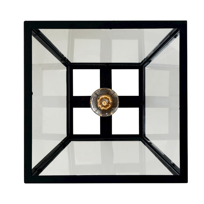 CWI Lighting Alyson 1 Light Down Mini Pendant, Black/Clear