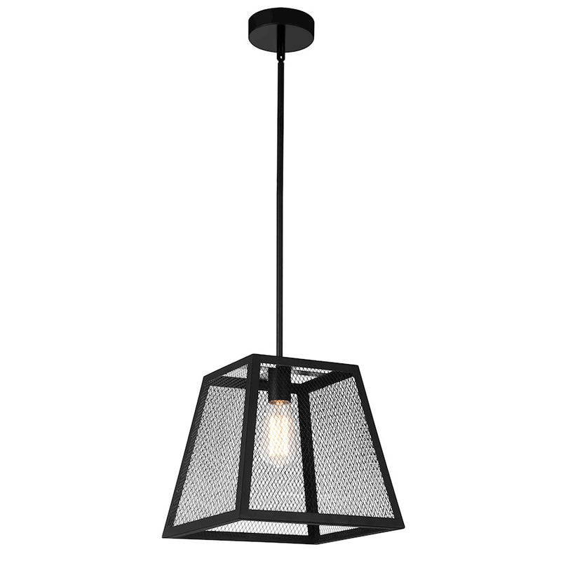 CWI Lighting Macleay 1 Light Down Mini Pendant, Black