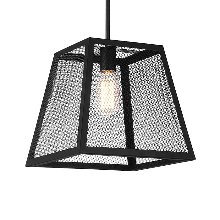 CWI Lighting Macleay 1 Light Down Mini Pendant, Black