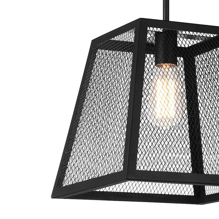 CWI Lighting Macleay 1 Light Down Mini Pendant, Black