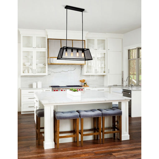 CWI Lighting Macleay 6 Light 31" Down Chandelier, Black