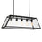 CWI Lighting Alyson 5 Light Down Chandelier, Black/Clear