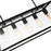 CWI Lighting Alyson 5 Light Down Chandelier, Black/Clear