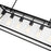 CWI Lighting Alyson 6 Light Down Chandelier, Black/Clear
