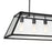 CWI Lighting Alyson 6 Light Down Chandelier, Black/Clear