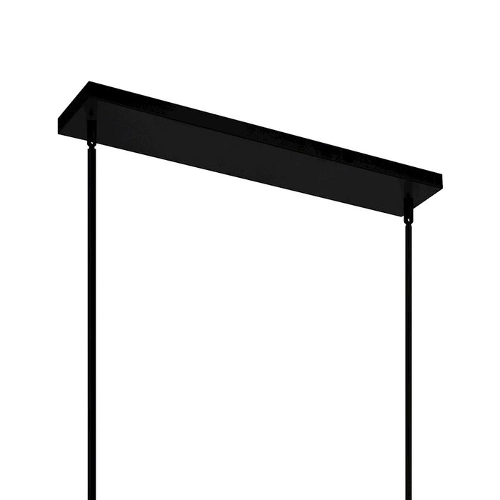 CWI Lighting Alyson 6 Light Down Chandelier, Black/Clear