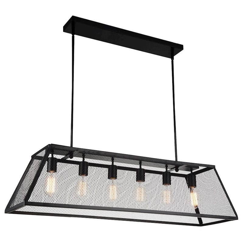CWI Lighting Macleay 6 Light 42" Down Chandelier, Black