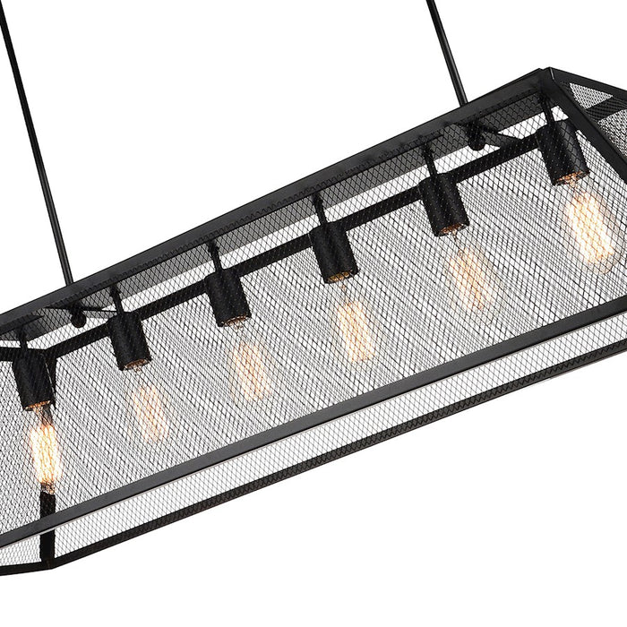 CWI Lighting Macleay 6 Light 42" Down Chandelier, Black