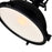 CWI Lighting Show 1 Light Down Pendant, Black/Frosted