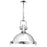 CWI Lighting Show 1 Light Down Pendant, Chrome/Frosted