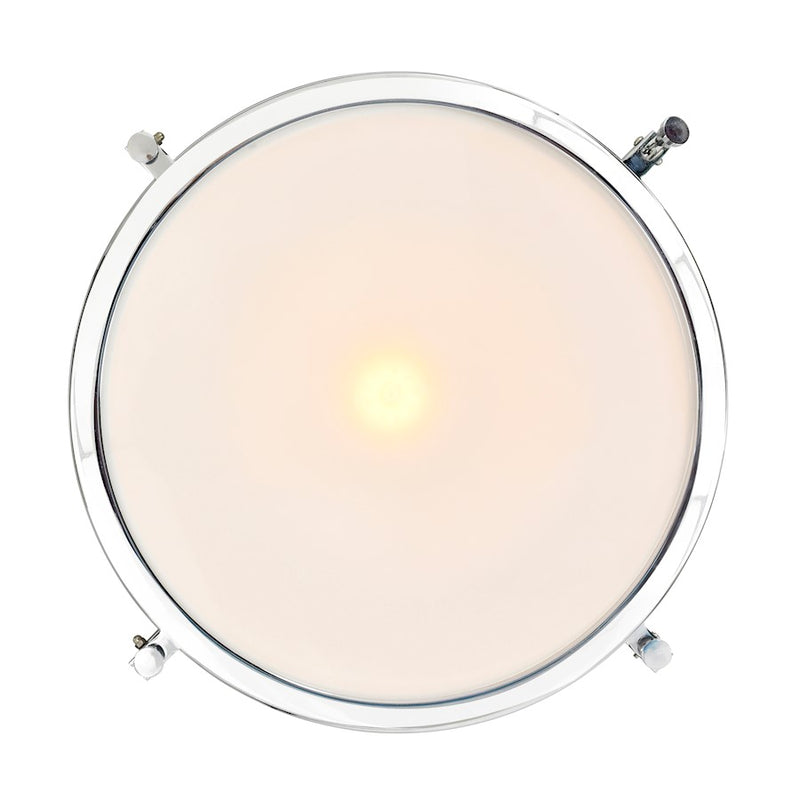 CWI Lighting Show 1 Light Down Pendant, Chrome/Frosted