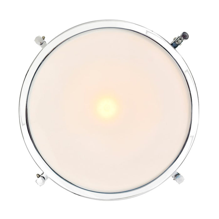CWI Lighting Show 1 Light Down Pendant, Chrome/Frosted