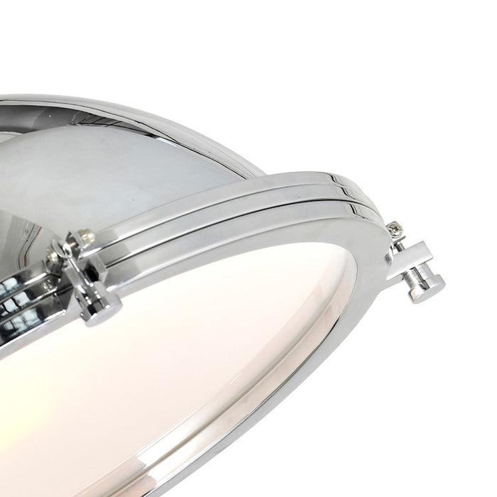 CWI Lighting Show 1 Light Down Pendant, Chrome/Frosted