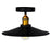 CWI Lighting Brave 1 Light Flush Mount, Black