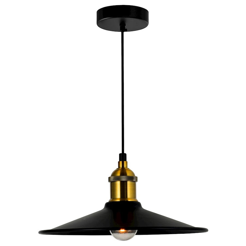 CWI Lighting Brave 1 Light 10" Mini Pendant, Black